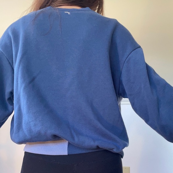 Blue patchwork sweatshirt - Picture 4 of 5